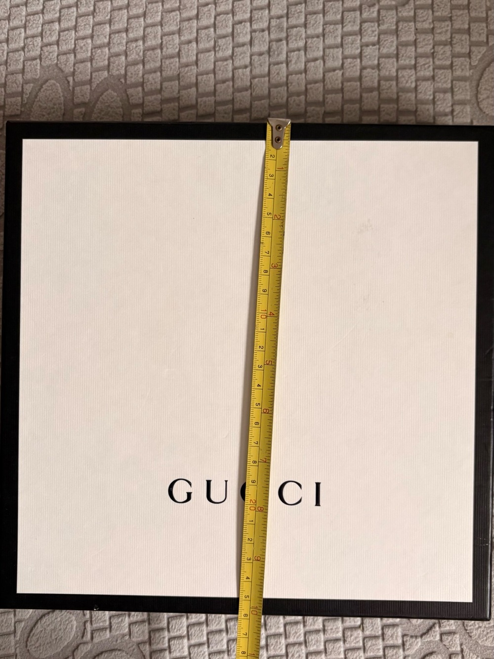 Gucci White and Black Logo Gift Box